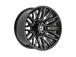 Gear Off-Road 770 Gloss Black Milled 8-Lug Wheel; 20x10; -19mm Offset (23-25 F-250 Super Duty)