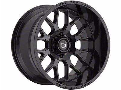 Gear Off-Road Raid Gloss Black 8-Lug Wheel; 18x9; 18mm Offset (23-25 F-250 Super Duty)