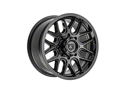 Gear Off-Road 771 Gloss Black 8-Lug Wheel; 18x9; 18mm Offset (20-24 Sierra 3500 HD SRW)