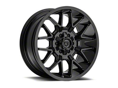 Gear Off-Road 768 Gloss Black 6-Lug Wheel; 20x9; 0mm Offset (19-25 Silverado 1500)