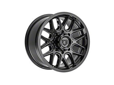 Gear Off-Road 771 Gloss Black 8-Lug Wheel; 18x9; 18mm Offset (20-24 Silverado 2500 HD)