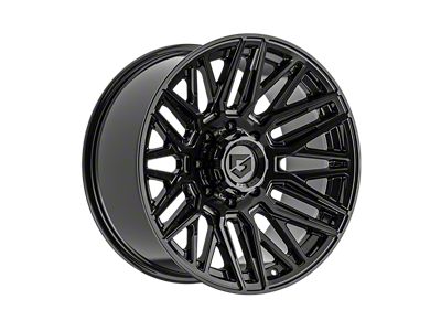 Gear Off-Road 770 Gloss Black 8-Lug Wheel; 20x10; -19mm Offset (20-25 Silverado 3500 HD SRW)