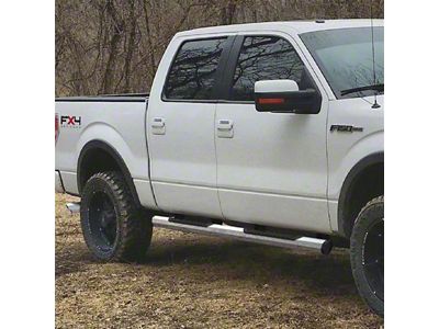GEM Tubes Octa Series Nerf Side Step Bars; Chrome (09-14 F-150 SuperCab)