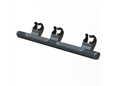 GEM Tubes Octa Series Nerf Side Step Bars; Textured Black (15-25 F-150 SuperCab)