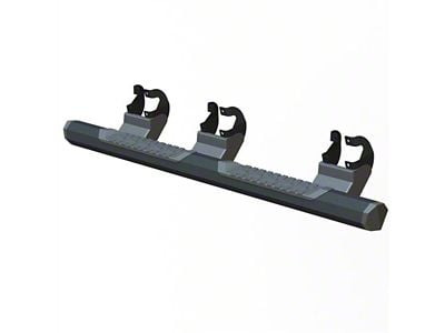 GEM Tubes Octa Series Nerf Side Step Bars; Textured Black (15-24 F-150 SuperCab)