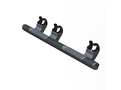 GEM Tubes Octa Series Nerf Side Step Bars; Textured Black (15-25 F-150 SuperCrew)