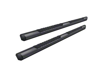 GEM Tubes Octa Series Nerf Side Step Bars; Textured Black (09-18 RAM 1500 Crew Cab)