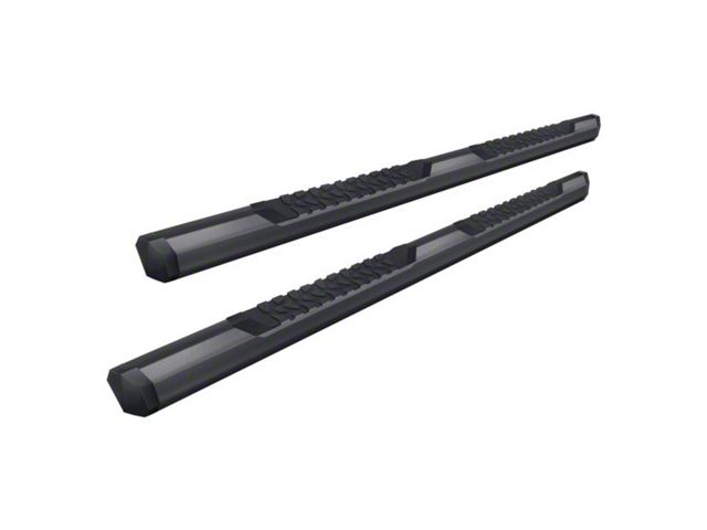 GEM Tubes Octa Series Nerf Side Step Bars; Textured Black (03-09 RAM 2500 Mega Cab)