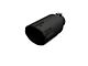 GEM Tubes Hammer Cut Exhaust Tip; 4-Inch; Black (Fits 4-Inch Tailpipe)