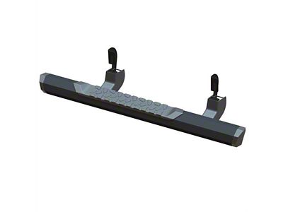 GEM Tubes Octa Series Nerf Side Step Bars; Textured Black (07-13 Sierra 1500 Regular Cab)