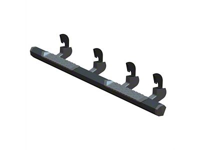 GEM Tubes Octa Series Nerf Side Step Bars; Textured Black (07-14 6.0L Sierra 3500 HD Crew Cab)