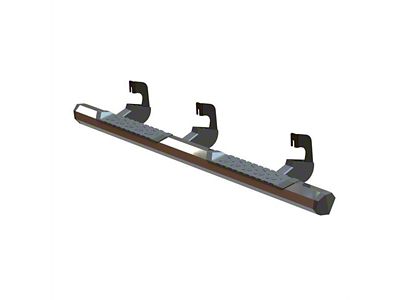 GEM Tubes Octa Series Nerf Side Step Bars; Chrome (14-18 Silverado 1500 Double Cab)