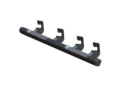 GEM Tubes Octa Series Nerf Side Step Bars; Textured Black (14-18 Silverado 1500 Crew Cab)