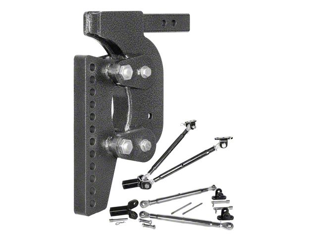 Gen-Y Hitch The BOSS Torsion-Flex 21K Adjustable 2.50-Inch Weight Distribution Receiver Hitch Shank with Stabilizer Bars; 19-Inch Drop (Universal; Some Adaptation May Be Required)