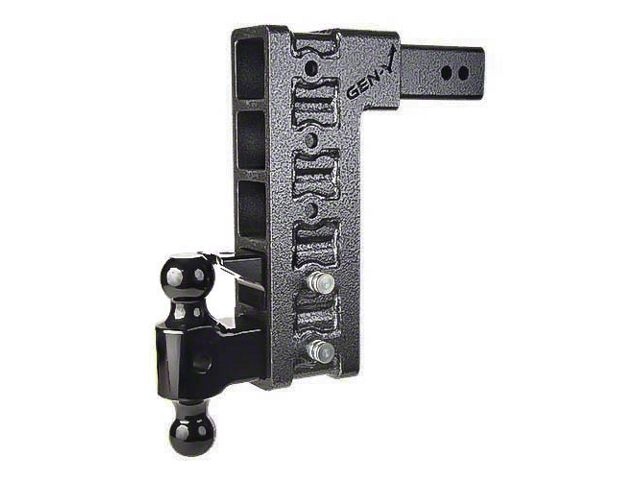 Gen-Y Hitch Mega-Duty 32K Adjustable 2.50-Inch Receiver Hitch Dual-Ball Mount with Pintle Lock; 12-Inch Drop (Universal; Some Adaptation May Be Required)