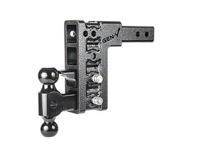 Gen-Y Hitch Mega-Duty 16K Adjustable 2-Inch Receiver Hitch Dual-Ball Mount with Pintle Lock; 7.50-Inch Drop (Universal; Some Adaptation May Be Required)