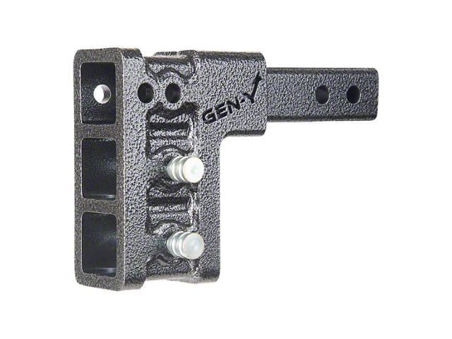 Gen-Y Hitch Mega-Duty 10K Adjustable 2-Inch Receiver Hitch Shank; 5-Inch Drop (Universal; Some Adaptation May Be Required)