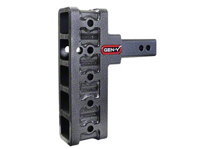 Gen-Y Hitch Mega-Duty 10K Adjustable 2-Inch Receiver Hitch Shank; 7.50-Inch Drop (Universal; Some Adaptation May Be Required)