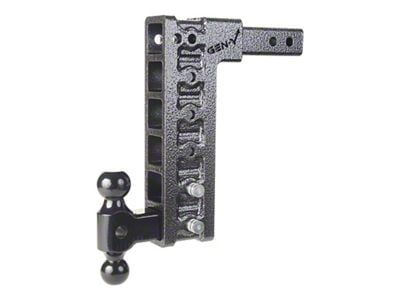 Gen-Y Hitch Mega-Duty 10K Adjustable 2-Inch Receiver Hitch Dual-Ball Mount; 12.50-Inch Drop (Universal; Some Adaptation May Be Required)