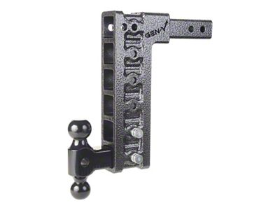 Gen-Y Hitch Mega-Duty 16K Adjustable 2-Inch Receiver Hitch Dual-Ball Mount; 12.50-Inch Drop (Universal; Some Adaptation May Be Required)