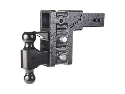 Gen-Y Hitch Mega-Duty 16K Adjustable 2-Inch Receiver Hitch Dual-Ball Mount with Pintle Lock; 5-Inch Drop (Universal; Some Adaptation May Be Required)