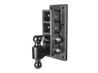 Gen-Y Hitch Mega-Duty Bolt-On 32K Adjustable 2.50-Inch Receiver Hitch Dual-Ball Mount with Pintle Lock; 9-Inch Drop (Universal; Some Adaptation May Be Required)