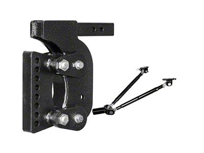 Gen-Y Hitch The BOSS Torsion-Flex 21K Adjustable 2.50-Inch Weight Distribution Receiver Hitch Shank with Stabilizer Bars; 15-Inch Drop (Universal; Some Adaptation May Be Required)