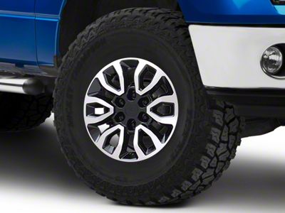 Gen2 Raptor Style Black Machined 6-Lug Wheel; 17x8.5; 34mm Offset (09-14 F-150)