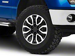 Gen2 Raptor Style Black Machined 6-Lug Wheel; 18x9; 34mm Offset (09-14 F-150)