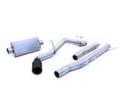 Gibson Black Elite Single Stainless Exhaust System with Black Ceramic Tip; Side Exit (23-26 Canyon)