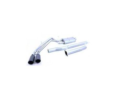 Gibson Black Elite Series Dual Sport Exhaust System with Black Tips; Same Side Exit (23-26 Colorado)