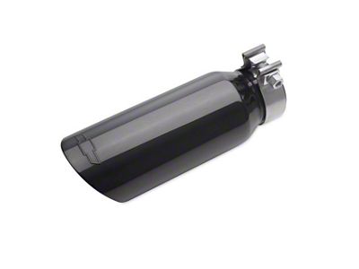 GM Direct Fit Exhaust Tip; 3-Inch; Black Chrome (19-25 2.7L Sierra 1500)