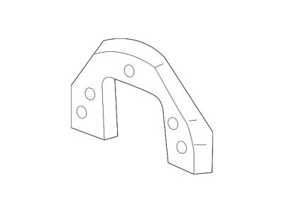 GM Bumper Bracket; Front Left (14-18 Sierra 1500)