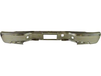 GM Bumper Cover; Rear; Chrome (99-05 Sierra 1500)