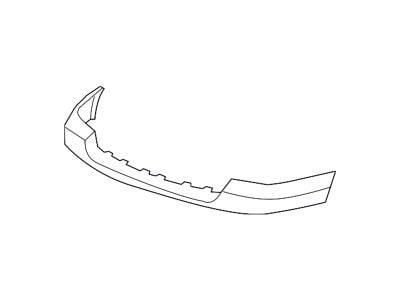 GM Bumper Cover; Front Upper; With Impact Strip (07-13 Sierra 1500)