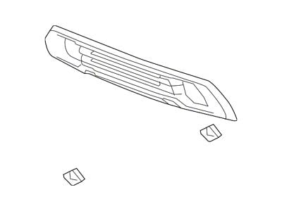 GM Bumper Cover Molding; Front Lower; Grille Surround (2019 Sierra 1500)