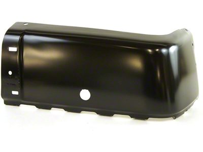 GM Rear Bumper Impact Bar End Cap; Pre-Drilled for Backup Sensors; Passenger Side; Primed (07-13 Sierra 1500)