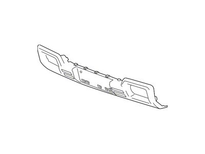 GM Bumper Guard; Front; Chrome; Skid Plate; Textured Black (14-15 Sierra 1500)