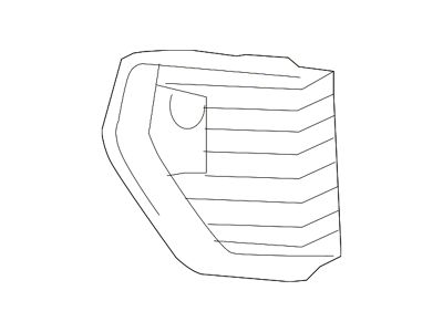 GM Bumper Insert; Front Left; Fog Lamp Opening Cover; Without Fog Lamps (19-21 Sierra 1500)