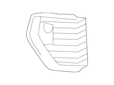 GM Bumper Insert; Front Right; Fog Lamp Opening Cover; Without Fog Lamps (19-21 Sierra 1500)