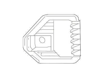 GM Bumper Insert; Front Left; Fog Lamp Bezel; With Fog Lamps (19-21 Sierra 1500 Double Cab, Crew Cab)