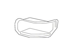 GM Bumper Insert; Rear Right; Corner Step Housing (19-24 Sierra 1500)