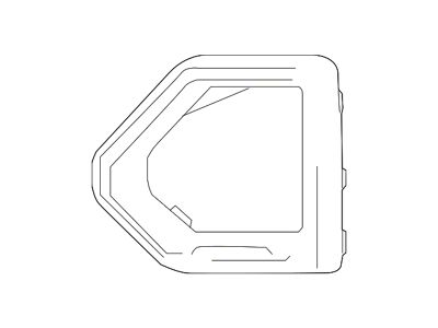 GM Bumper Insert; Front Left; Fog Lamp Bezel Trim; With Fog Lamps (19-21 Sierra 1500 Double Cab)