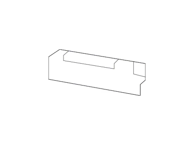 GM Bumper Reinforcement Bracket; Front Right (07-13 Sierra 1500)