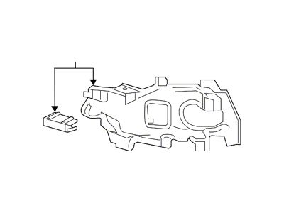 GM Bumper Support; Front Left; Bracket (16-18 Sierra 1500)