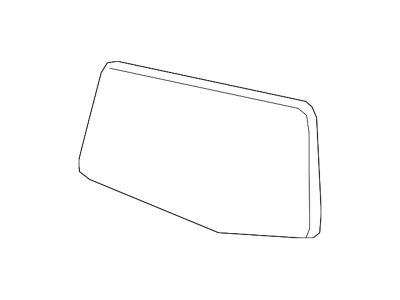 GM Door Mirror Glass; Left; Power; Heated; Without Spot Mirror and Auto Dimming; Without BLIS (19-25 Sierra 1500)