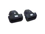 GM Exhaust Bezels; Black Chrome (19-25 Sierra 1500 w/ Factory Dual Exhaust)