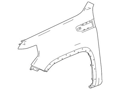 GM Fender; Front Left (19-24 Sierra 1500)