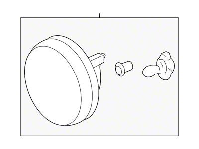GM Fog Light Assembly; Passenger Side (07-13 Sierra 1500)