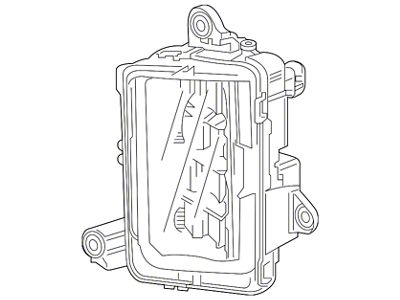 GM Fog Light Assembly; Driver Side (19-25 Sierra 1500)